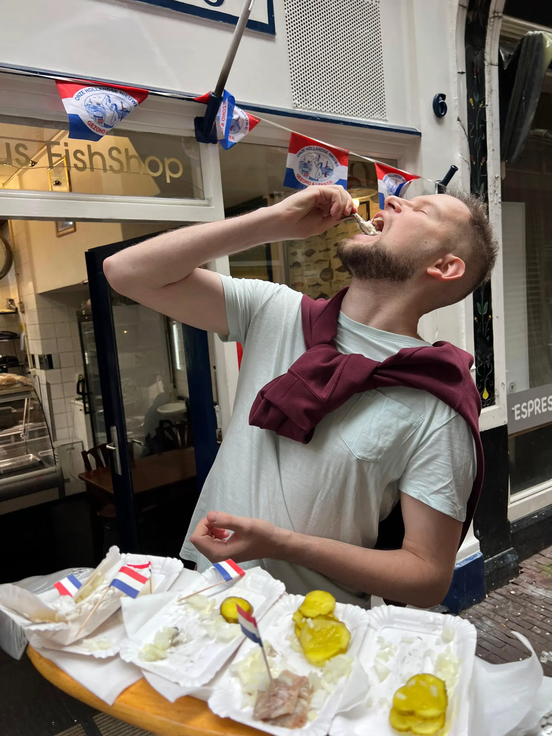 Herring Sandwich in Amsterdam
